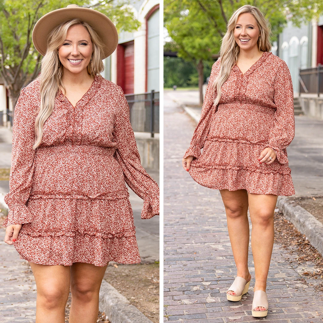 Memories Of Tonight Dress, Rust 8 Memories Of Tonight Dress, Rust - Image 6