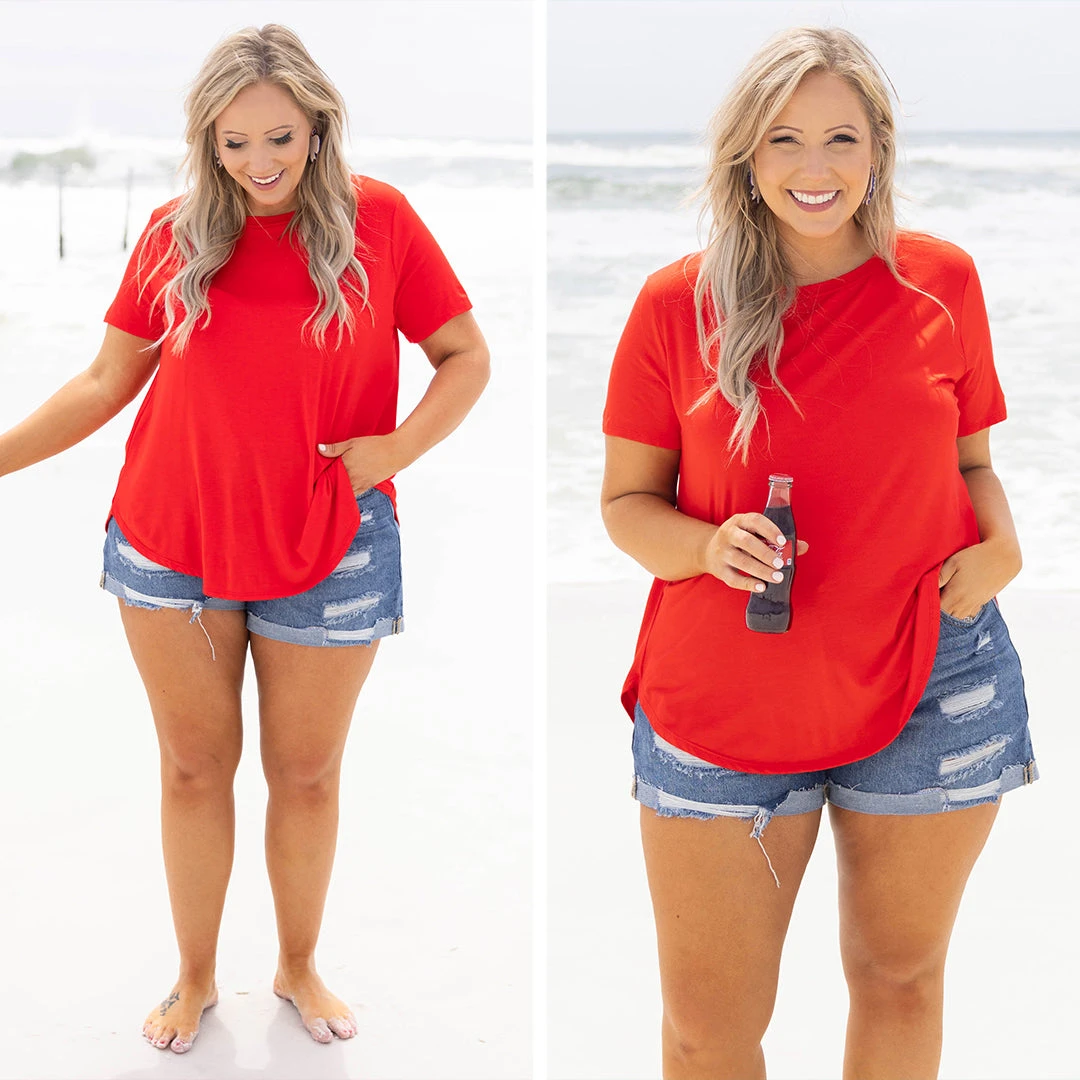 Decide My Fate Top, Tomato 8 Decide My Fate Top, Tomato - Image 6