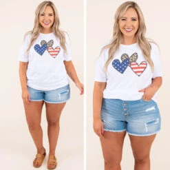 Patriotic Love Tee, White 13 Patriotic Love Tee, White -Chic Soul Store 7 aa94d5f6 270a 4148 859e 105f65a4afcb