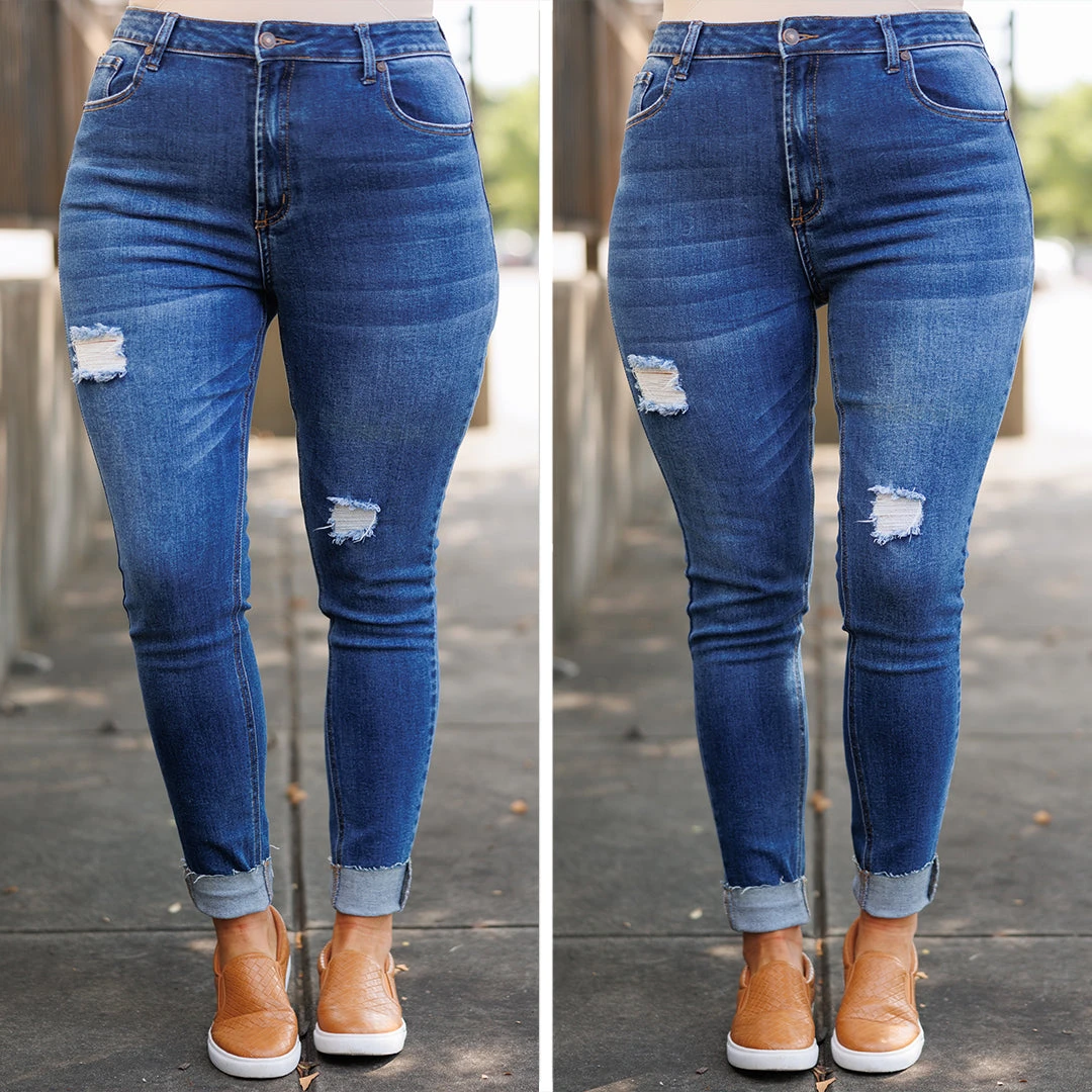 Are You Down Jeggings, Medium Blue 9 Are You Down Jeggings, Medium Blue - Image 7