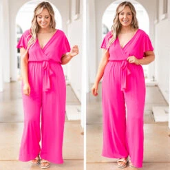 Try Not To Stare Jumpsuit, Hot Pink -Chic Soul Store 7 c4728ebf 4670 41c0 ad1b 035d0e5a2be3