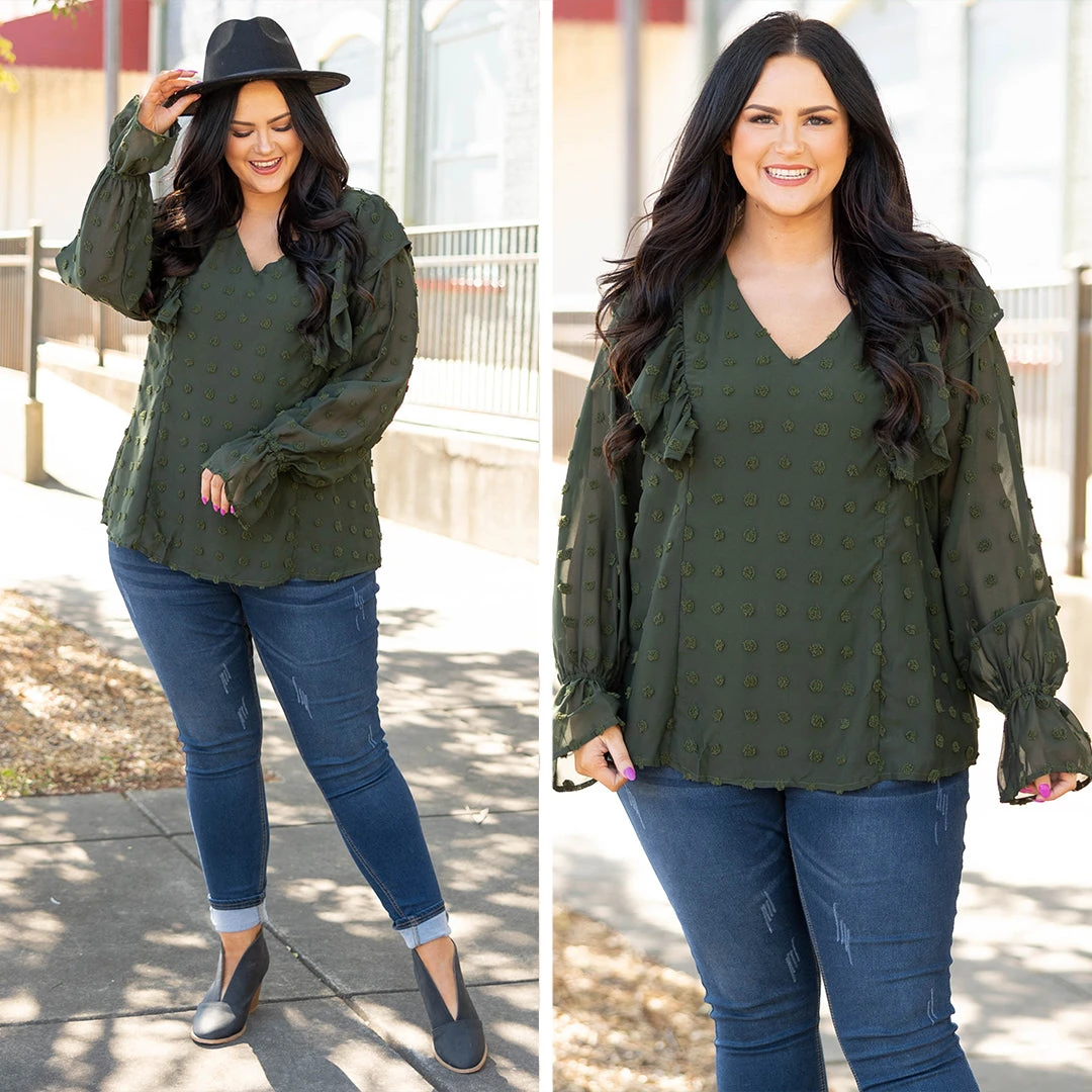 Fresh Outlook Top, Olive 9 Fresh Outlook Top, Olive - Image 7