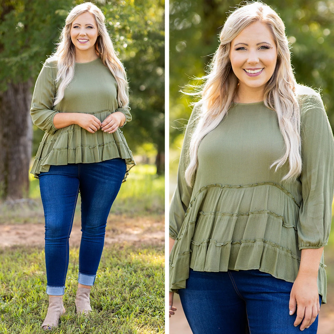 The Rest Is Still Unwritten Top, Olive 8 The Rest Is Still Unwritten Top, Olive - Image 6