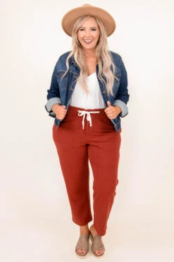 Desert Views Pants, Brick -Chic Soul Store 8 10 13599 1 1