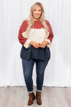 Shady Pines Sweater, Navy Combo 9 Shady Pines Sweater, Navy Combo -Chic Soul Store 8 18 13936