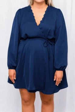 Glam Doll Dress, Navy -Chic Soul Store 8 18 14069