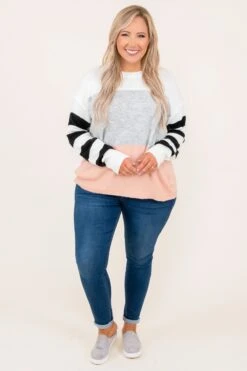 Here To Chill Sweater, Multi -Chic Soul Store 8 19 14281 1