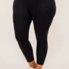 The Perfect Capri Fit Leggings, Black -Chic Soul Store 8 25 14367 Edit