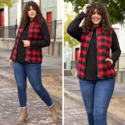 It's That Time Of Year Vest, Red Combo -Chic Soul Store 8 06004279 8f69 47da a012 ba4b49c891d7