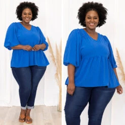 Giving You Time Top, Cobalt Blue -Chic Soul Store 8 0d08e172 ffa3 40d9 b9ee 6e8bb57ae50a