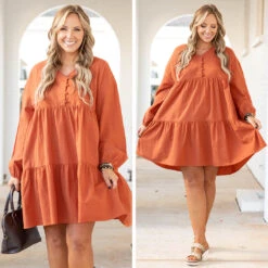 My Heart Goes On Dress, Orange -Chic Soul Store 8 13d60e64 0787 43dd bd5e 595cf07fd27d