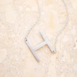 Hi My Name Is Necklace, H Silver -Chic Soul Store 8 1d24dcf7 607f 4b9f aa4d f92cb8ae85d6