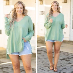 Miss Who I Was Sweater, Light Jade -Chic Soul Store 8 53e49175 ba1f 4752 a774 d8227a98962c