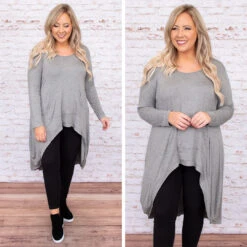 Powerful Love Tunic, Dark Heather Grey -Chic Soul Store 8 83658056 c4df 4637 be8e 9b766d9685f7
