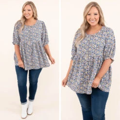 New To This Top, Blue Multi -Chic Soul Store 8 869d111b dc88 4a25 b5b9 06ca902c22d0