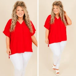My Flow Top, Red -Chic Soul Store 8 86bfb3b5 0210 4eb2 a0a9 b667bbf92d52
