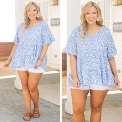 Grand Adventures Happening Top, Blue -Chic Soul Store 8 9dcde7c7 e1b1 4f90 a018 558ef6f2a31c