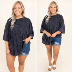 My Boyfriend Tee, Blue Grey -Chic Soul Store 8 9f174cf0 6e58 4b6a b5ed d50e48ae2781