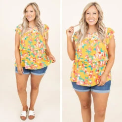 I Gotta Know Top, Marigold-Teal -Chic Soul Store 8 a9bc195a 756c 4d6f 9313 b8ba5ac8375c