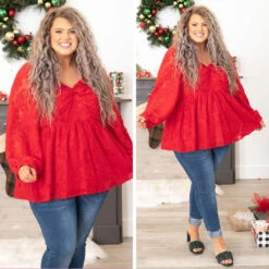 Follow The Wind Top, Tomato Red -Chic Soul Store 8 e1d01814 1265 4162 8f86 3a524dfbc44f