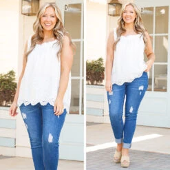 Joyful Mornings Tank, Off White -Chic Soul Store 8 e3ed3528 543e 4dda 9cc8 a4037177c387