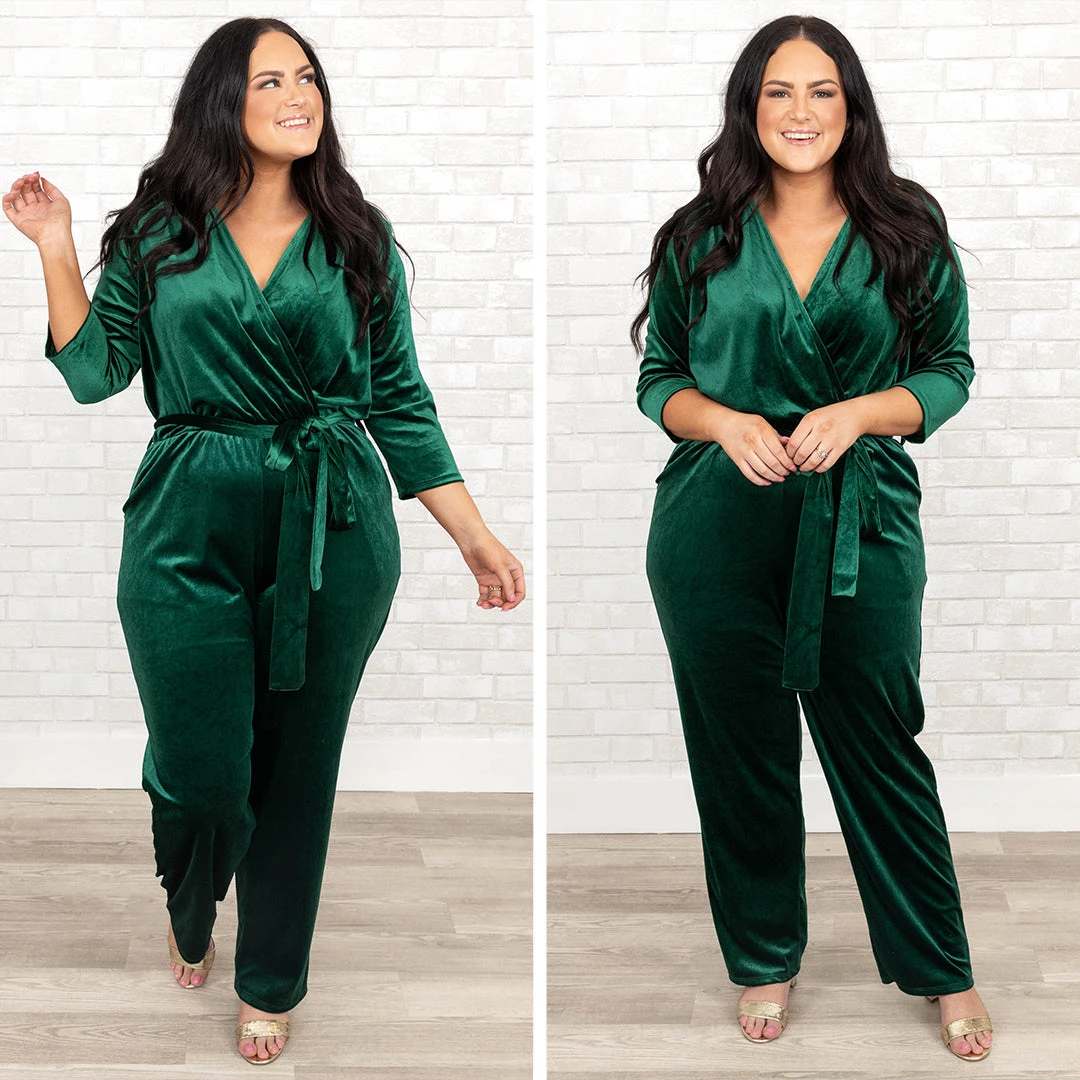 Stare At Me Jumpsuit, Hunter Green 8 Stare At Me Jumpsuit, Hunter Green - Image 6