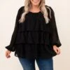 Pure Ambition Blouse, Black -Chic Soul Store 9 1 14696