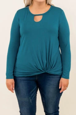 Teal Fields Top, Teal -Chic Soul Store 9 16 15434