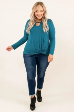 Teal Fields Top, Teal -Chic Soul Store 9 16 15437