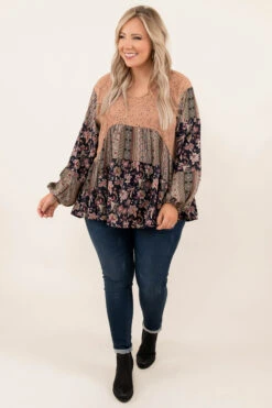 Hanging By A Moment Top, Mustard -Chic Soul Store 9 21 15586