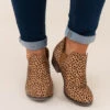 Foot In The Door Booties, Cheetah -Chic Soul Store 9 21 15632 Edit