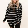 Never Too Much To Ask Hoodie, Black-White -Chic Soul Store 9 23 15857