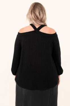 Flirtatious Smile Sweater, Black 12 Flirtatious Smile Sweater, Black -Chic Soul Store 9 28 16614 Edit