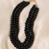 There's Layers To This Necklace, Black -Chic Soul Store 9 30 16806