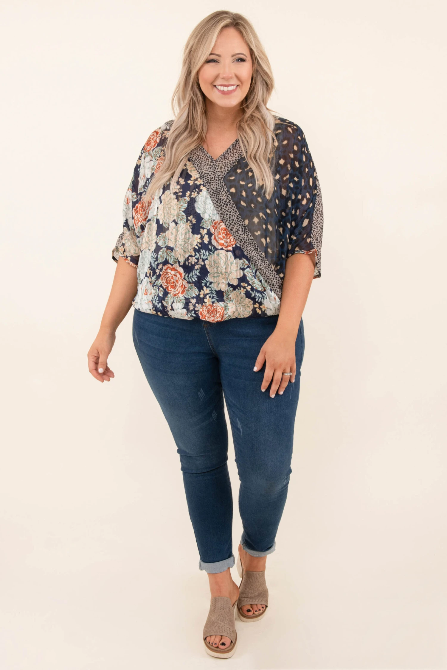 Everything You Need Top, Navy 4 Everything You Need Top, Navy - Image 2