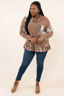 Make Me Think Top, Mocha 10 Make Me Think Top, Mocha -Chic Soul Store 9 7 15016