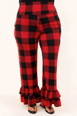 The Big Flare Pants, Black-Red 10 The Big Flare Pants, Black-Red -Chic Soul Store 9 9 15127