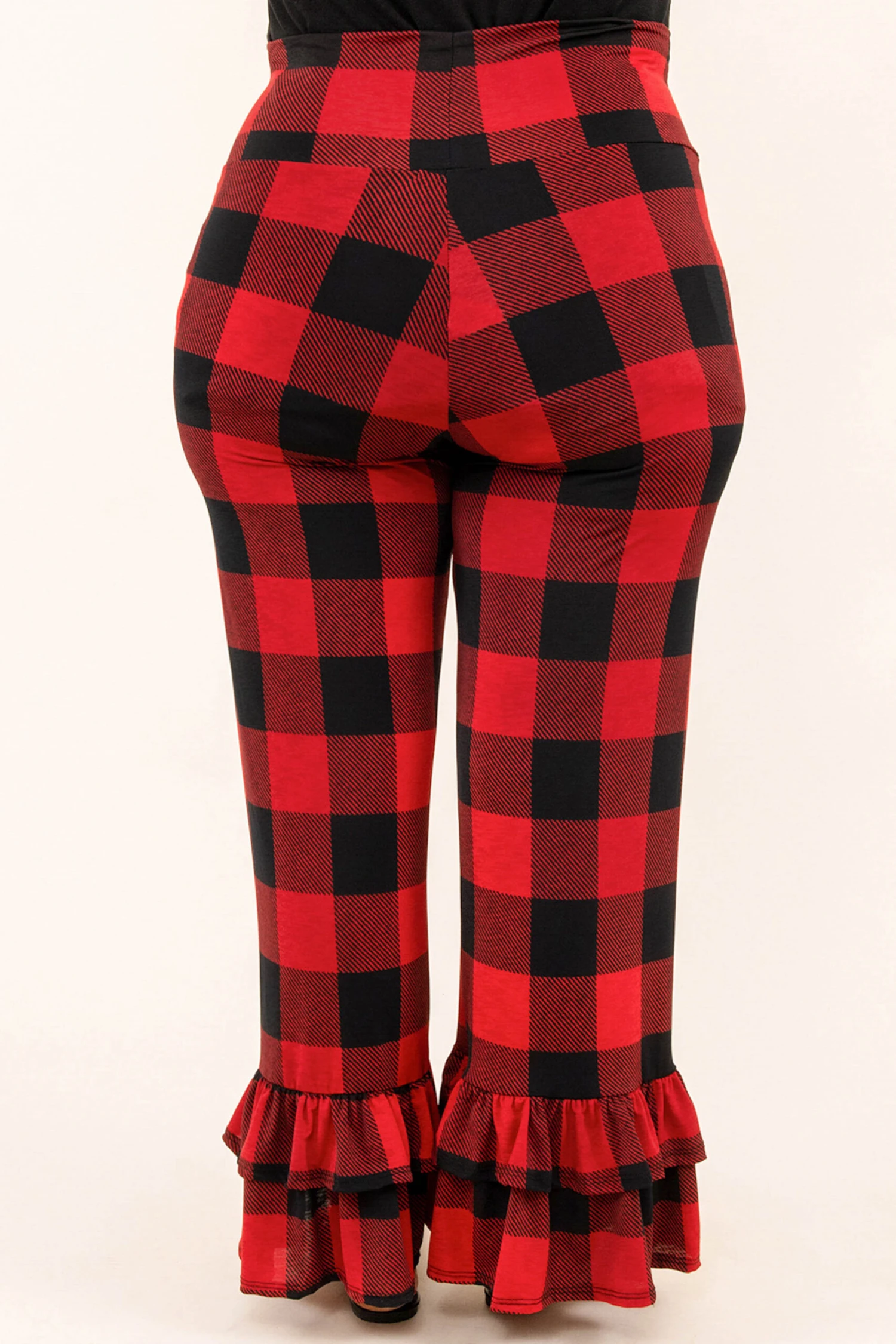 The Big Flare Pants, Black-Red 7 The Big Flare Pants, Black-Red - Image 5