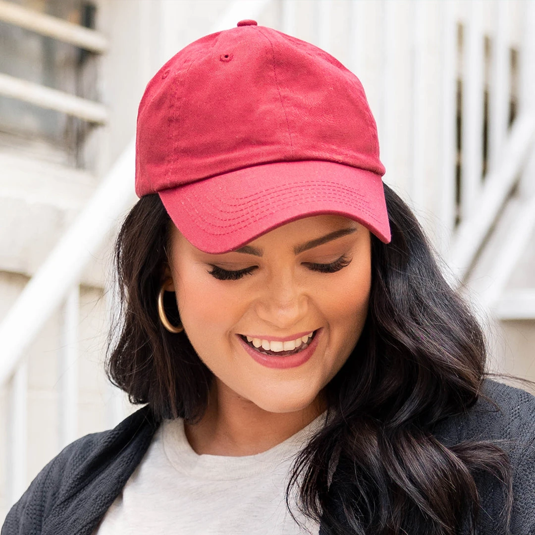 Get The Chance Ball Cap, Crimson 5 Get The Chance Ball Cap, Crimson - Image 3