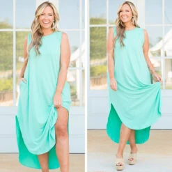Simple Truths Midi Dress, Mint -Chic Soul Store 9 12a739c0 d779 4975 82ba cfb5a798dcf8