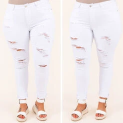 Go Explore Boyfriend Jeans, White -Chic Soul Store 9 1c44b986 a9bf 4eb1 8f2f e9cb7be62197