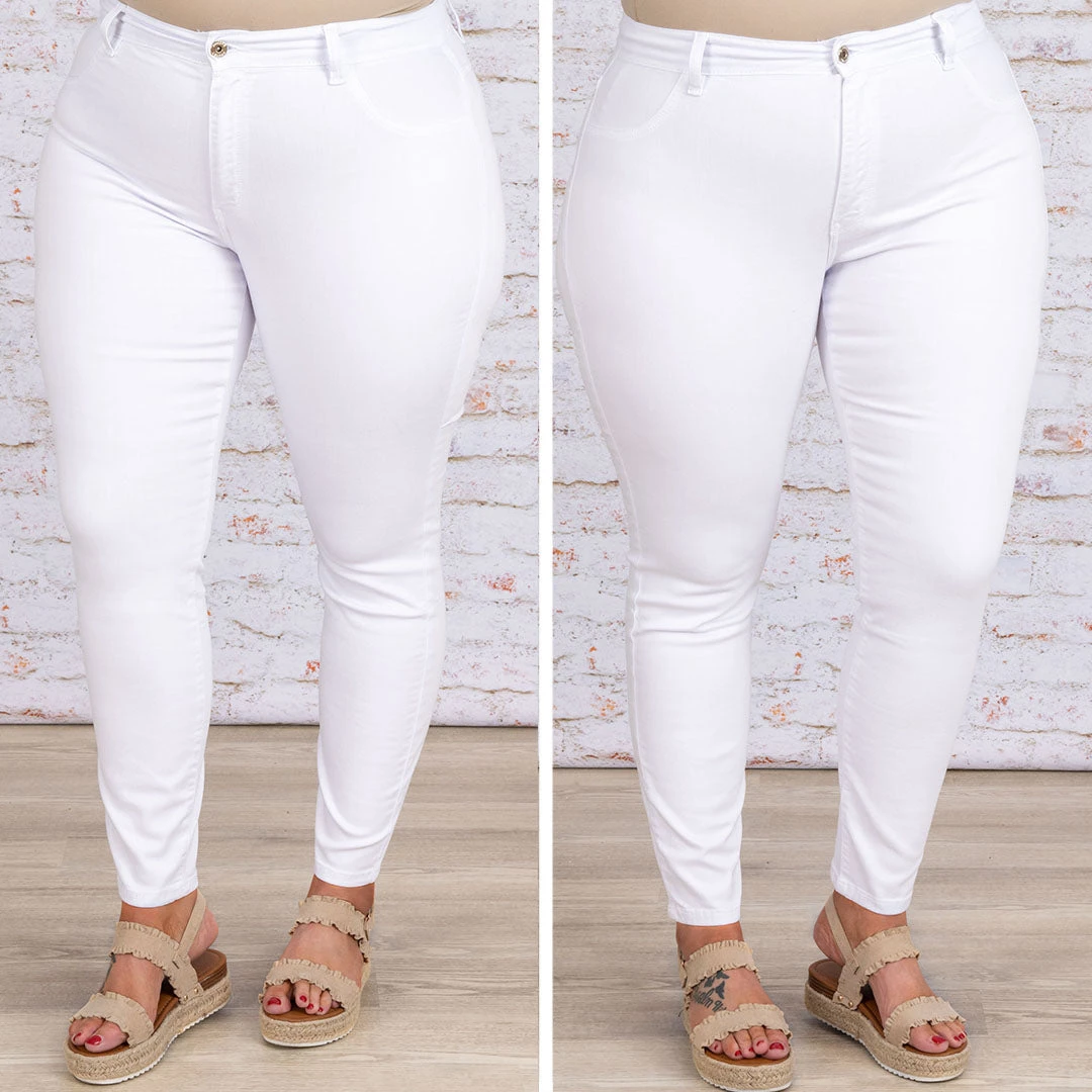 Meet On Main Jeggings, White 8 Meet On Main Jeggings, White - Image 6