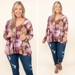 Hopeful Mornings Top, Eggplant -Chic Soul Store 9 291de197 2da0 4f2d b3b3 f2944c3f2fd1