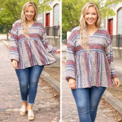 Perfect Attitude Top, Mauve Floral -Chic Soul Store 9 3387510f af34 4b0d a909 3965b2aab103