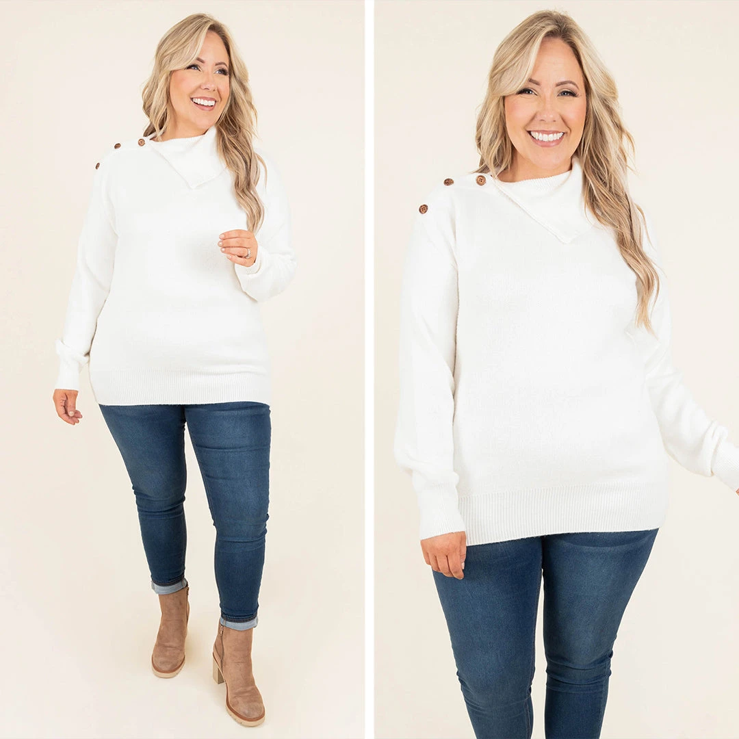 Gonna Love You Sweater, White 8 Gonna Love You Sweater, White - Image 6