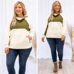 Not The Same Pullover, Olive -Chic Soul Store 9 53163847 0c10 4032 ae66 b91781862a0e