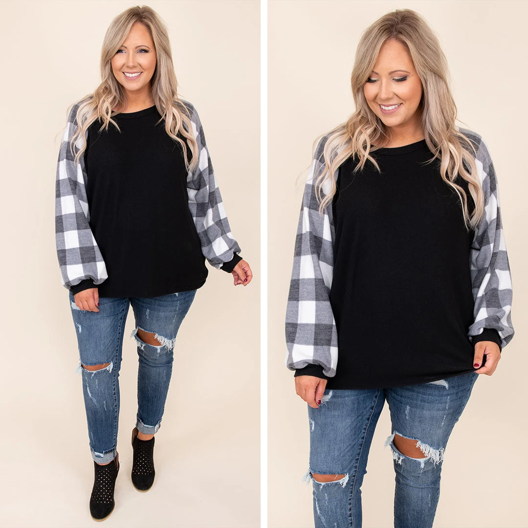 Magic In My Heart Top, Black-Ivory 8 Magic In My Heart Top, Black-Ivory - Image 6