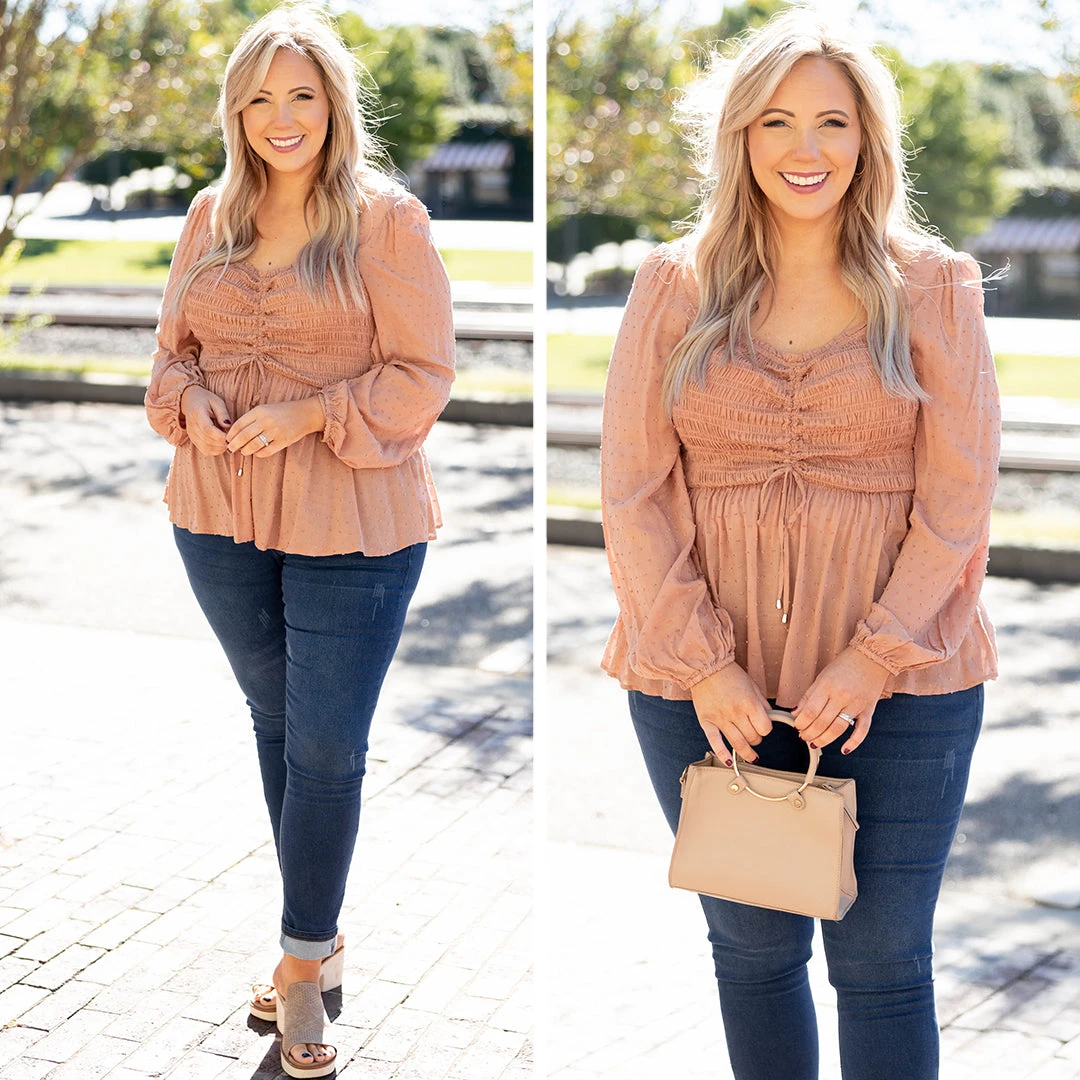 Rushing Back Top, Mauve 8 Rushing Back Top, Mauve - Image 6