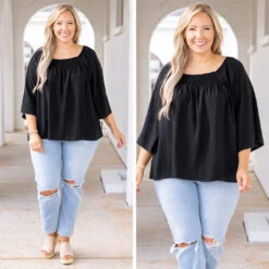 Lush Embrace Top, Black -Chic Soul Store 9 7dc11c0c ea5b 480a a890 3777e3bdd6b3