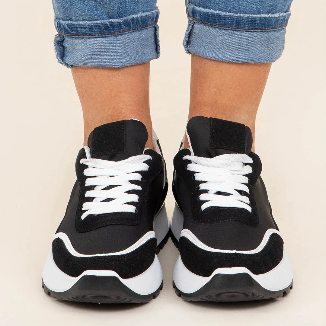 Going For A Walk Sneakers, Black 8 Going For A Walk Sneakers, Black - Image 6